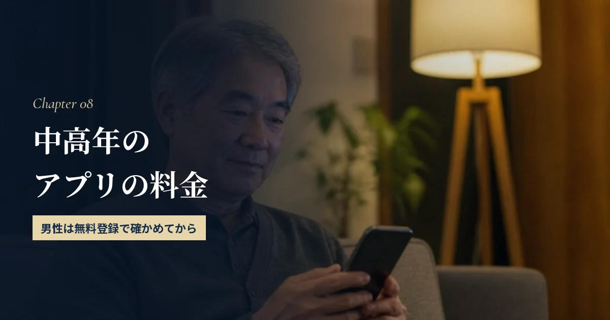 中高年のマッチングアプリの料金