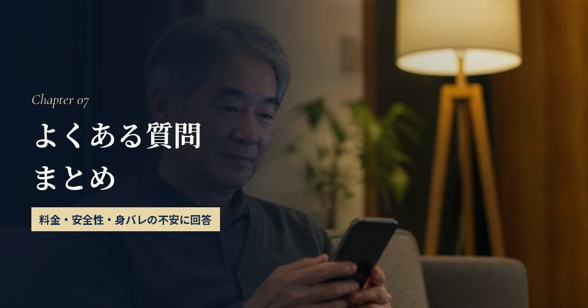 マッチングアプリと50代に関するよくある質問まとめ